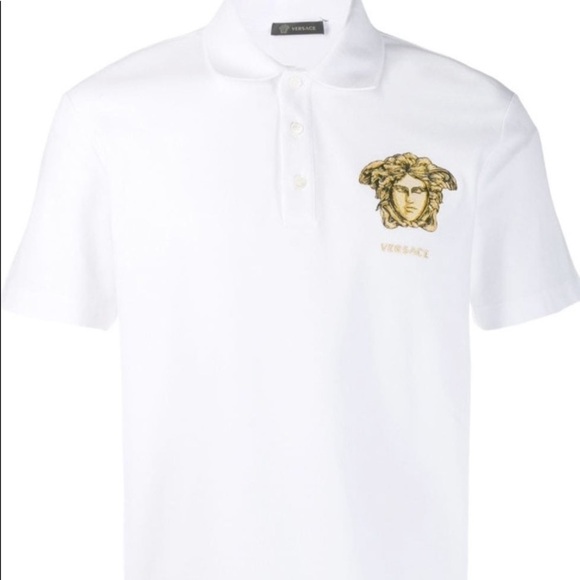 Versace Medusa Pique Polo: NWOT - Picture 2 of 12